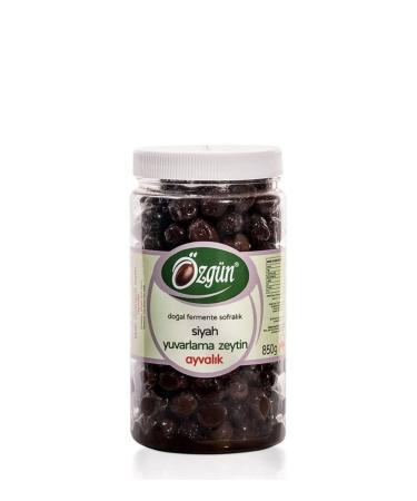 ORIGINAL OLIVE & OLIVE OIL (2024-2025 NEW HARVEST) 1 Pack Pet Jar Round Black Olives (LARGE)