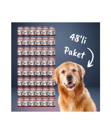 Carnaval Economic 48 Adult Dog Canned Food - Steak 400 Gr