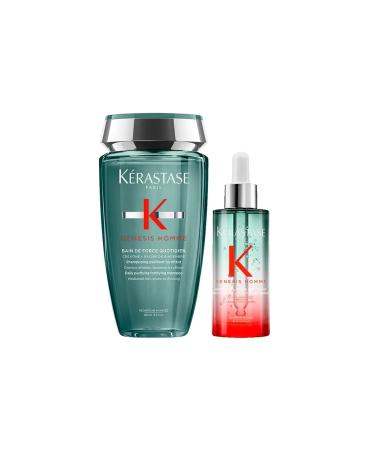 Kerastase ...KERASTASE Genesis Homme Quotidien-Special Purifying-Anti-Hair Loss Set-SHAMPOO-SERUM..-*
