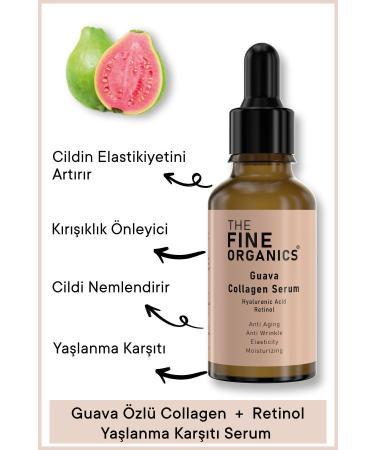 THE FINE ORGANICS Guava Extract Collagen + Retinol Anti-Aging Serum 30ml