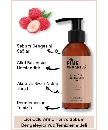 THE FINE ORGANICS Purifying & Sebum Balancing Face Cleansing Gel with Lychee Extract 150ml