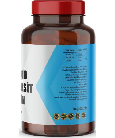 FLX Coenzyme 100 Mg Alpha Lipoic Acid L-carnitine Coenzyme Q-10 60 Tablets - Buy Online on GoSupps.com