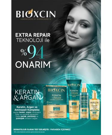 Bioxcin Keratin Argan Nourishing Repairing Hair Care Oil 150 ml - Damaged and Sensitive Hair 3-pack - Buy Online on GoSupps.com