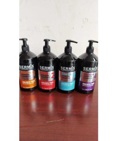 SERMIX Special Color Protection Keratin Salt-Free and Paraben-Free Shampoo for Dyed Hair 1000ml - Buy Online on GoSupps.com