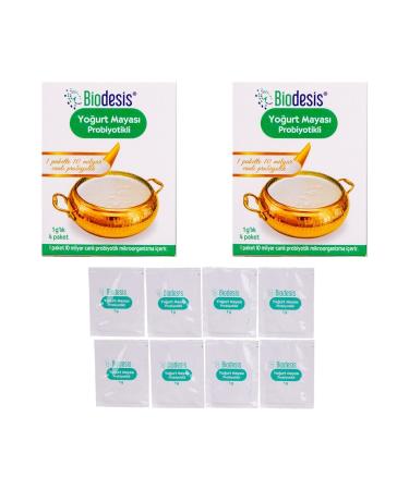 Biodesis Biodesis Probiotic Yogurt Starter 1gr X 4 Packs - 2 Boxes 8 Packs