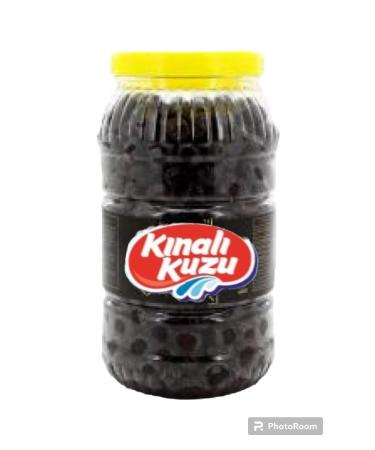 K nal kuzu Stone Pressed Less Salty 201-240 Kb Large Black Olives Pet Jar 2 Kg