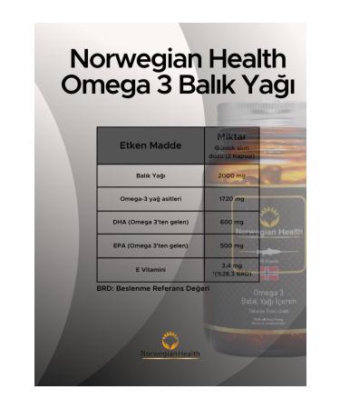 Norwegian Health Omega 3 Fish Oil 60 Capsules - Buy Online on GoSupps.com