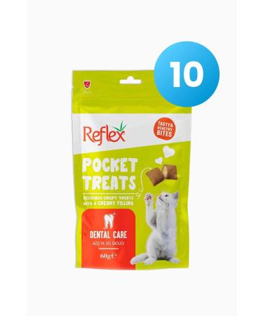 Reflex Pocket Treats Oral and Dental Health Adult Cat Reward Food 60 Gr -10