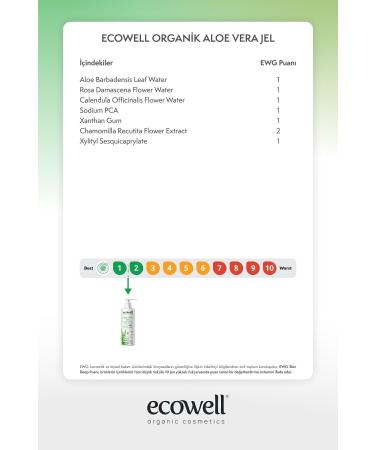 Ecowell Organic Aloe Vera Gel Vegan Certified After Sun Soothing Moisturizer Reliever 200ml - Buy Online on GoSupps.com