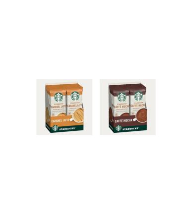 Starbucks Sweet Crisis Series Premium Coffee Mix Set (caramel Latte-caffe Mocha)