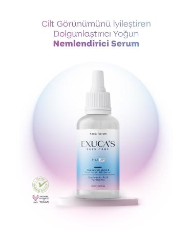 EXUCAS Hyaluronic Acid&provitamin B5 Serum | Skin Appearance Improving Plumping Intensive Moisturizer