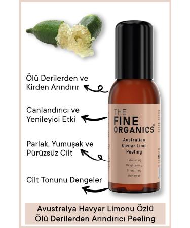 THE FINE ORGANICS Australian Caviar Lemon Extract Exfoliating Face and Body Scrub 100ml