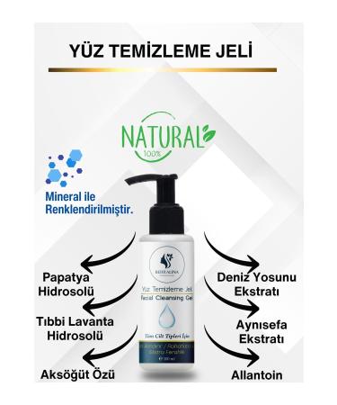 BERRALINA NATURAL CARE PRODUCTS Anti-Aging Facial Cleansing Gel (All Skin Types) Natural Content