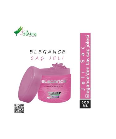 Elegance Pink Hair Gel Original 600ml