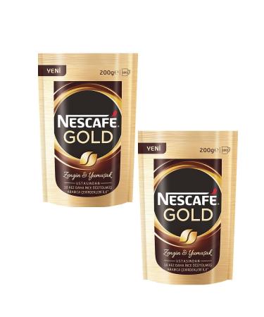 Nescafe 2 Pieces Gold 200 Gr Packaged Instant Coffee