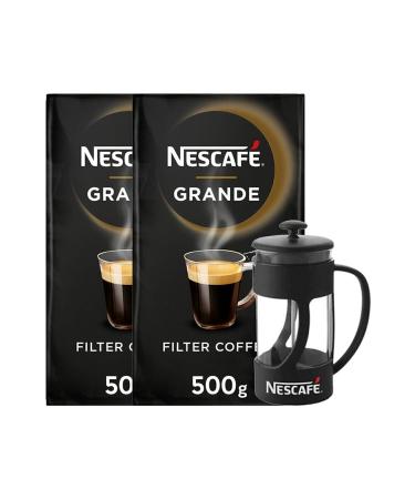 Nescafe Grande Filter Coffee 500 Gr 2 Pieces + French Press