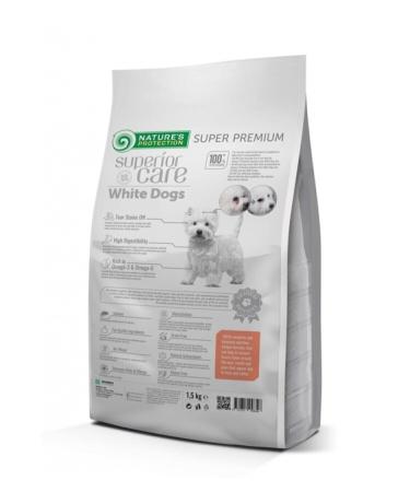 Nature's Protection Superior Care White Dogs Grain-Free Salmon White Dog Food 1.5 Kg - Buy Online on GoSupps.com