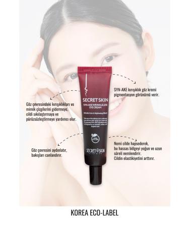 Secret Skin Firming Anti-Wrinkle Syn-ake Peptide Eye Cream Eye Cream 30gr - Buy Online on GoSupps.com