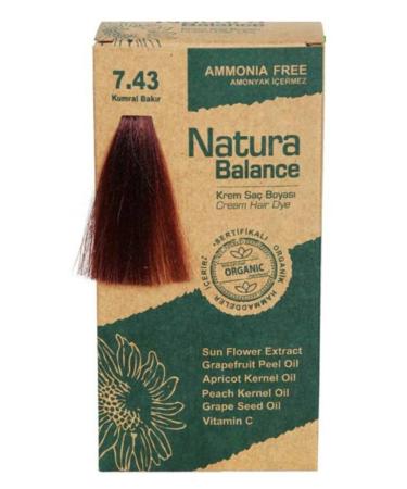 Natura Balance Organic Hair Dye 7.43 Blonde Copper