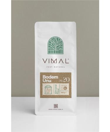 VIMAL Almond Flour Pure Natural and Additive-Free 500 gr Gluten-Free Ziplock Package Almond Flour