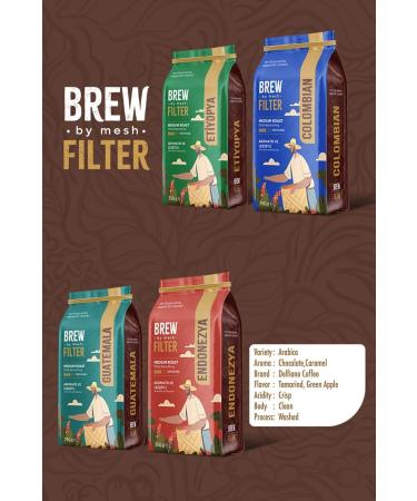 brewbymesh Indonesian Medium Roast Filter Coffee (Ground Medium Roast Filter Coffee) 250gr. - Buy Online on GoSupps.com