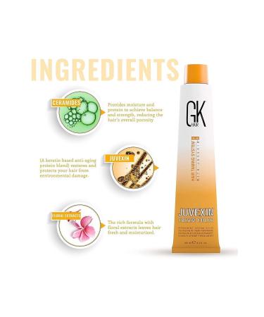 GK HAIR Juvexin Cream Colo rGkhair Hair Dye 100 ml 7.11 Extra Ash Blonde - Buy Online on GoSupps.com