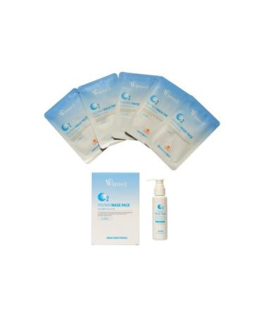 WIMS8 Co2 Polymer Mask / 5 Masks / Multifunctional Skin Care Mask / South Korea