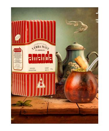 Amanda Mate tea 250gr + Custard Powder Vanilla Flavored Custard Powder 250gr - Buy Online on GoSupps.com