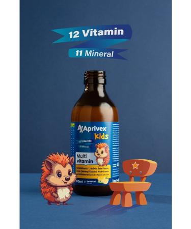 Aprivex KIDS MULTIVITAMIN SYRUP 150 ML - Buy Online on GoSupps.com