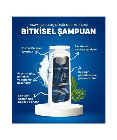 Nawy Blue Vitamin and Mineral Herbal Shampoo Against Hair Loss 300 ml - Buy Online on GoSupps.com