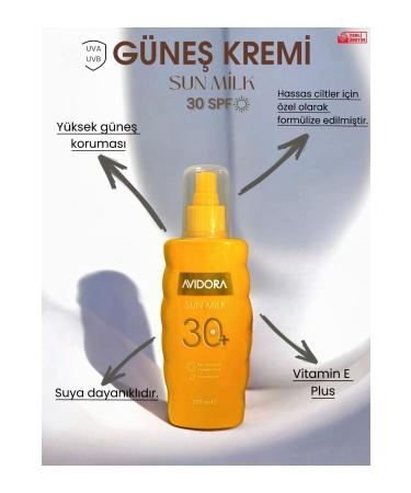 AVIDORA Sun Cream / Sun Milk 30 SPF