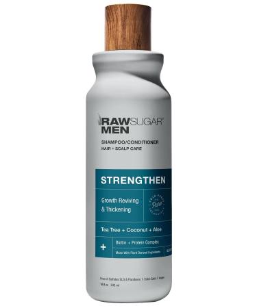 Raw Sugar Men Strengthen Shampoo and Conditioner 532ML