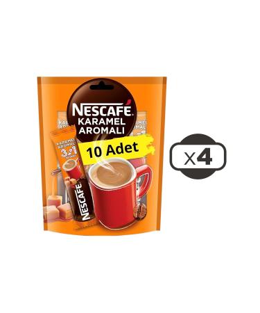 Nescafe 3in1 Caramel 10-Piece Economic Pack X 4 Pieces - Buy Online on GoSupps.com