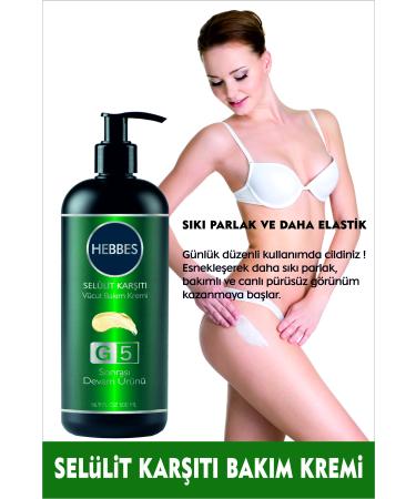 HEBBES G5 Massage Oil - Anti Cellulite Cream Body Fit 2 Piece Set 2x500 ml - Buy Online on GoSupps.com