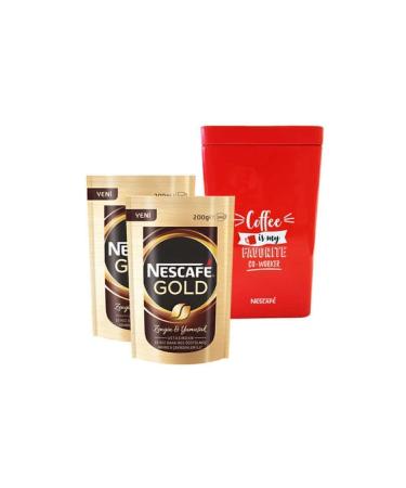 Nescafe Gold Package and Coffee Box 200 gr 2 Pieces