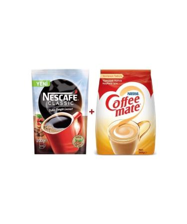 Nescafe Classic Instant Coffee 200 gr + Nestle Coffe Mate 500 gr