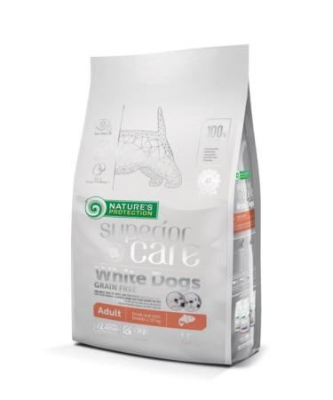 Nature's Protection Superior Care White Dogs Grain-Free Salmon White Dog Food 1.5 Kg