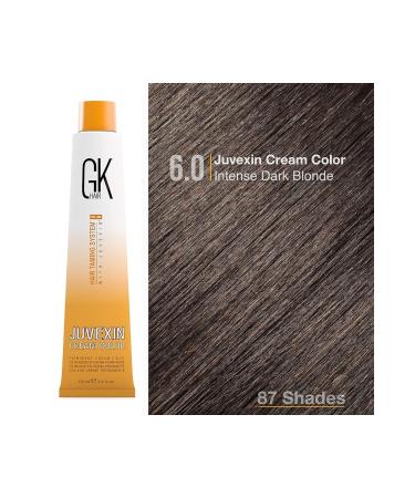 GK HAIR Juvexin Cream Color Gkhair Hair Dye 100 ml 6.0 Intense Dark Blonde - Buy Online on GoSupps.com