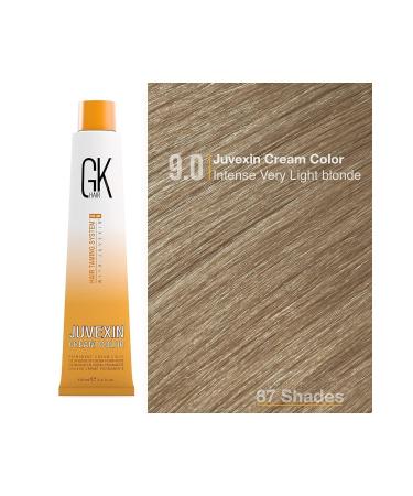 GK HAIR Juvexin Cream Color Gkhair Hair Dye 100 ml 9.0 Intense Very Light Blonde - Buy Online on GoSupps.com