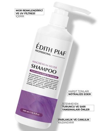 edith piaf professional anti-orange purple silver shampoo 500 ml