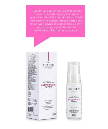 The RETEEN Cosmetics Anti-Aging Dark Circles and Bags Tone Equalizer Lumisphere Glutathione Collagen Eye Cream 50 ML - Buy Online on GoSupps.com