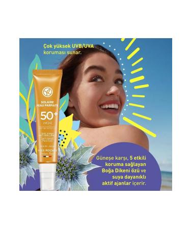 Yves Rocher Spf 50 Anti-Aging and Anti-Blemish Face Sun Cream/solaire Peau Parfaite-40 ml - Buy Online on GoSupps.com