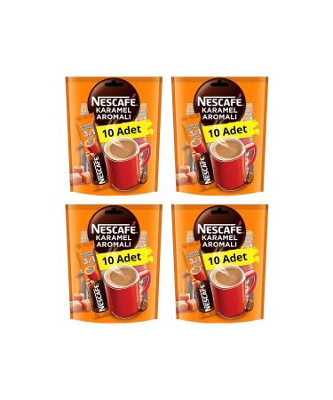 Nescafe 3in1 Caramel 10-Piece Economic Pack X 4 Pieces
