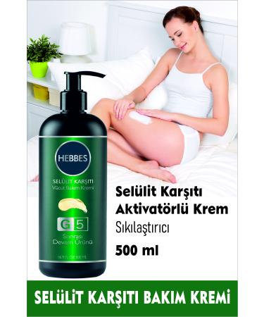 HEBBES G5 Massage Oil - Anti Cellulite Cream Body Fit 2 Piece Set 2x500 ml - Buy Online on GoSupps.com