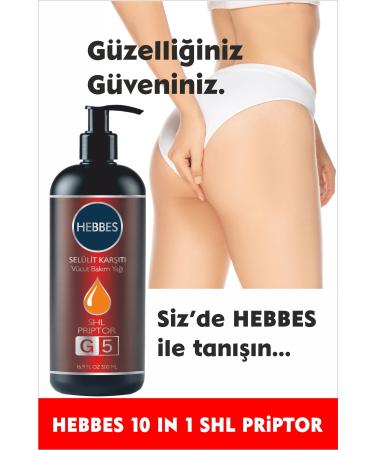 HEBBES G5 Massage Oil - Anti Cellulite Cream Body Fit 2 Piece Set 2x500 ml - Buy Online on GoSupps.com