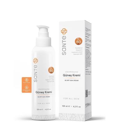 SantePlus Oil-Free Anti-Stain Water-Based 50 Spf High Protection Oil-Free Sun Cream 125 Ml - Buy Online on GoSupps.com