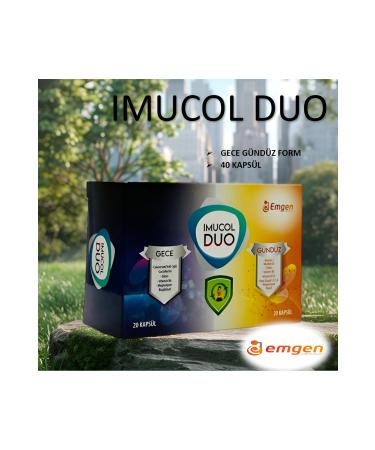 EMGEN IMUCOL DUO COLOSTRUM NIGHT DAY 20+20 CAPSULES