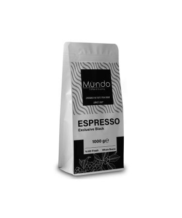 Mundo Coffee Exclusive Black Espresso Bean Coffee 1000 Gr