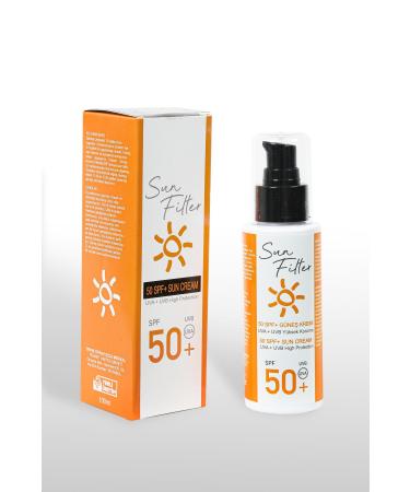 SUN FILTER 50 SPF+ SUN CREAM 100 ML.