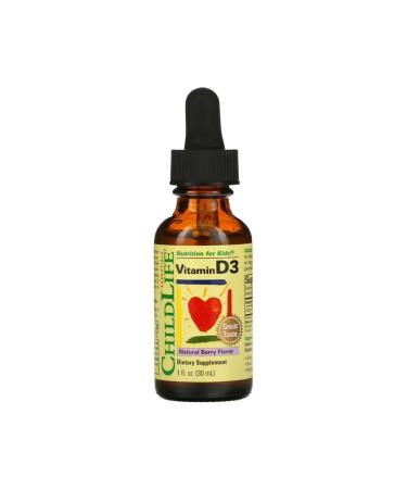 ChildLife Essentials Vitamin D3 Natural Berry 1 fl oz (30 ml)